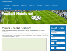 Tablet Screenshot of football-hotels.net